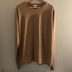 Good American Men's Brown Long Sleeve Tee